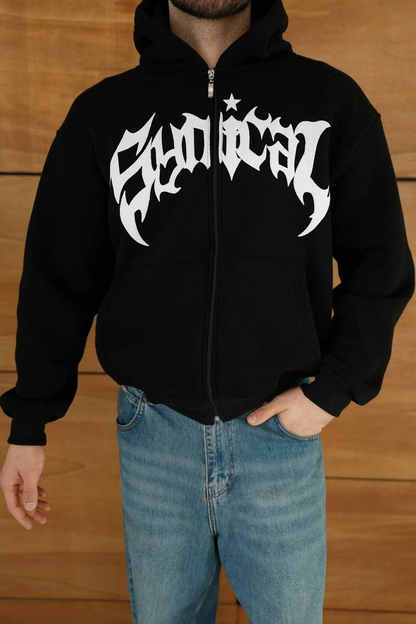 - Kapüşonlu Sweatshirt  Hoodie Siyah