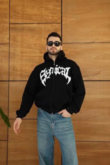 - Kapüşonlu Sweatshirt  Hoodie Siyah