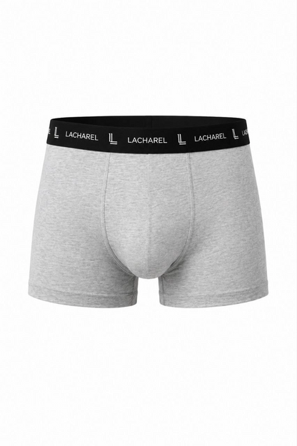 Erkek Likralı Pamuklu Nefes Alan Penye 6 Adet Boxer - Lacivert  Gri