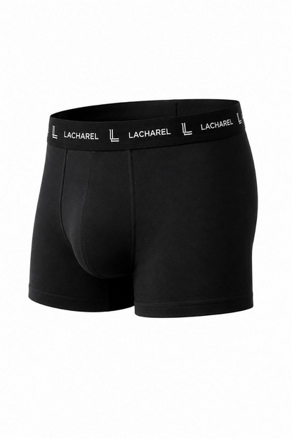 Erkek Likralı Pamuklu Nefes Alan Penye Boxer 3'lü Paket - Siyah