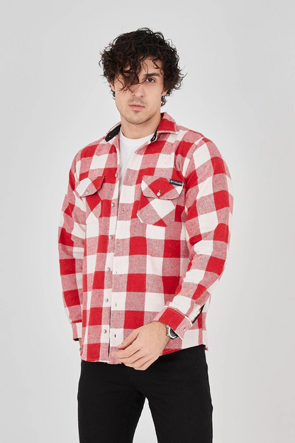 Oduncu Gömlek  - Pembe -
