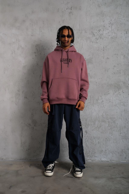 Paradise Baskılı Kapüşonlu Sweat - Gül Kurusu