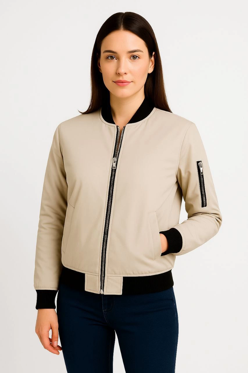 Bomber Mont Ceket - bej -