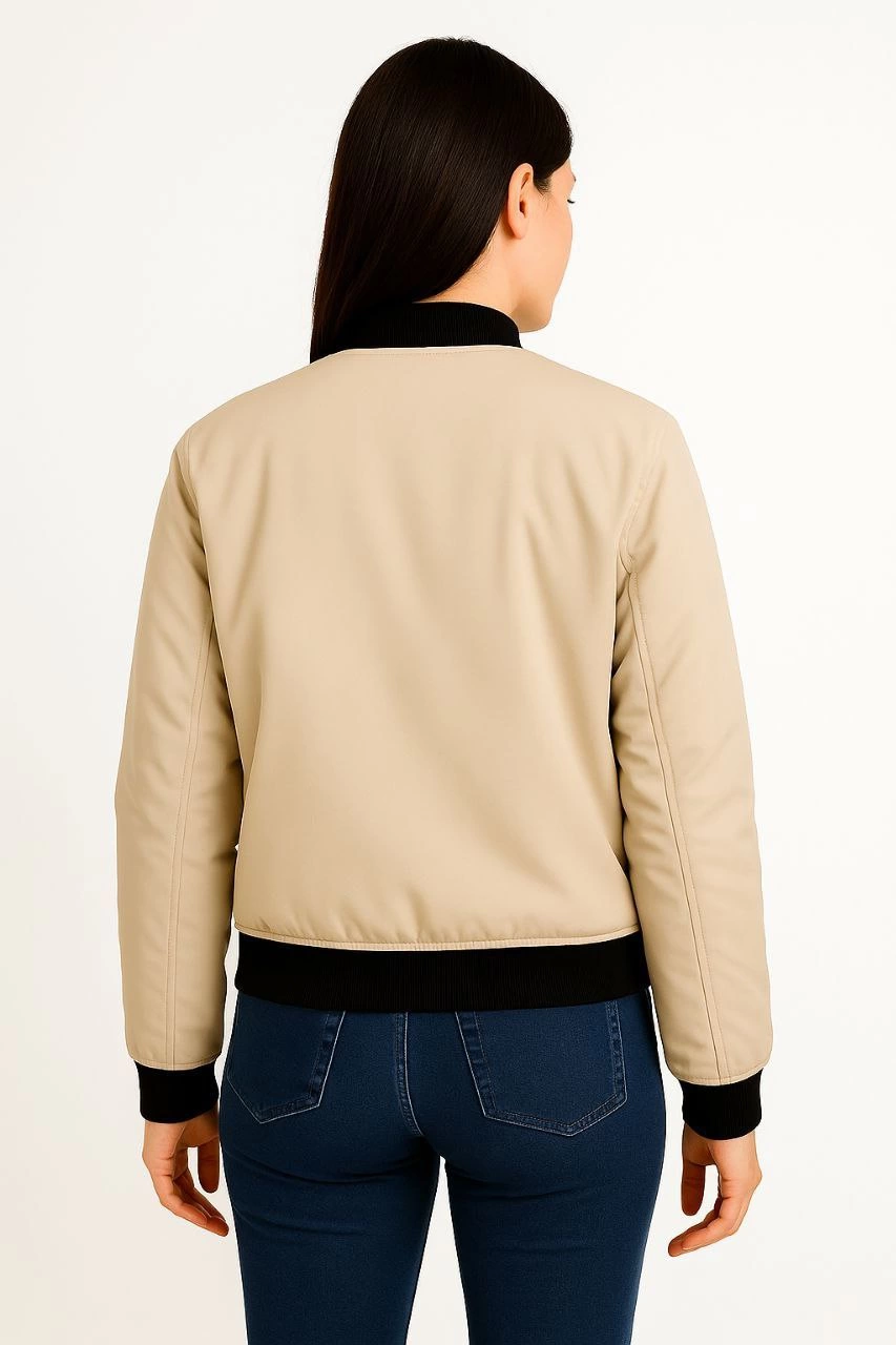 Bomber Mont Ceket - bej -