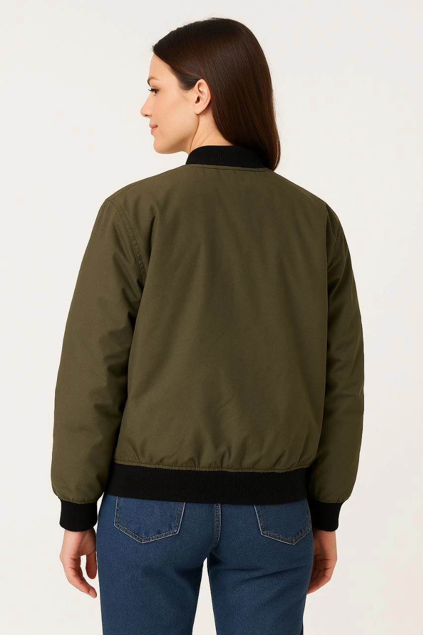Bomber Mont Ceket - Haki -
