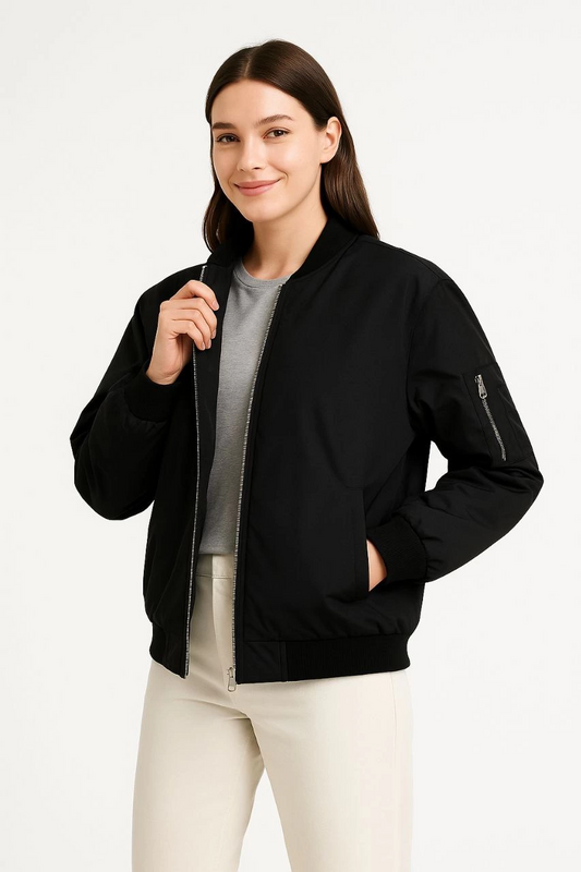 Bomber Mont Ceket Siyah -