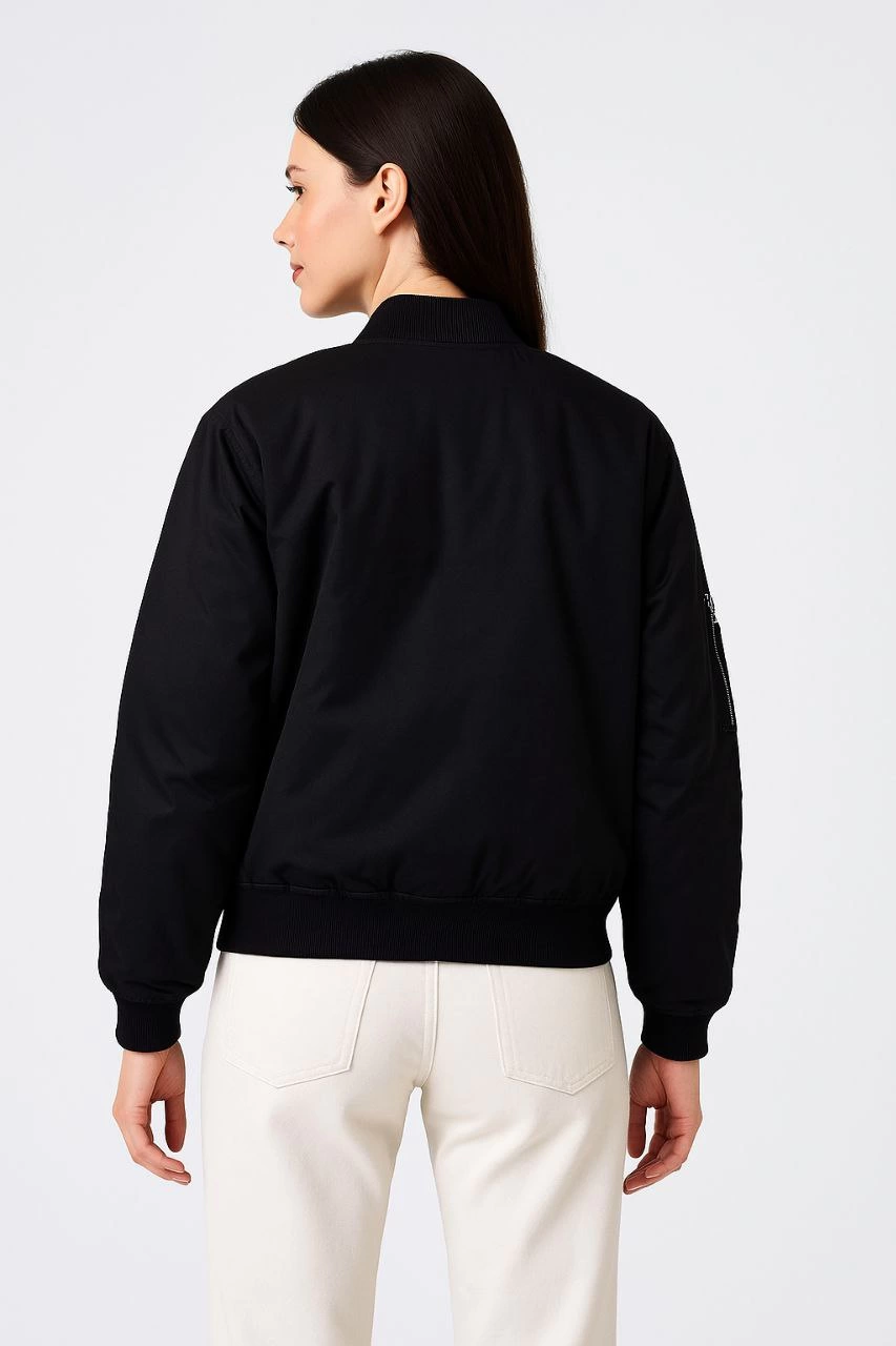 Bomber Mont Ceket Siyah -