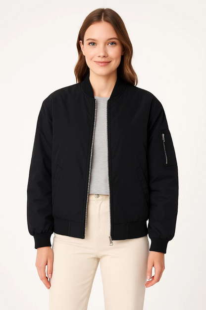 Bomber Mont Ceket Siyah -