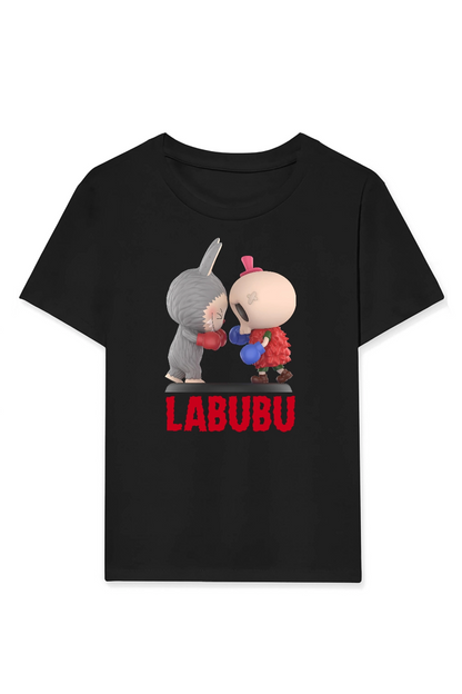 Labubu   Baskılı T-Shirt - Siyah -