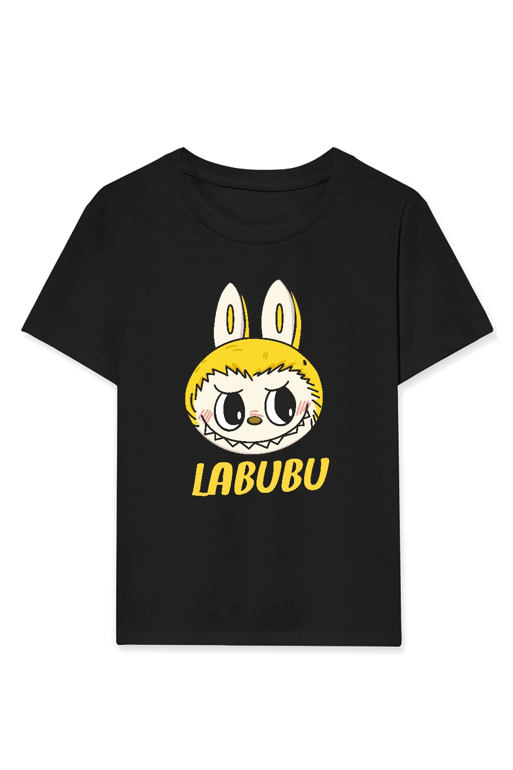 Labubu   Baskılı T-Shirt - Siyah -
