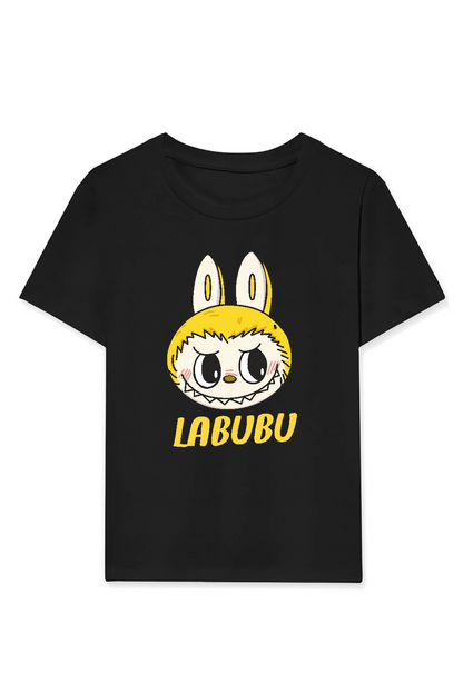 Labubu   Baskılı T-Shirt - Siyah -
