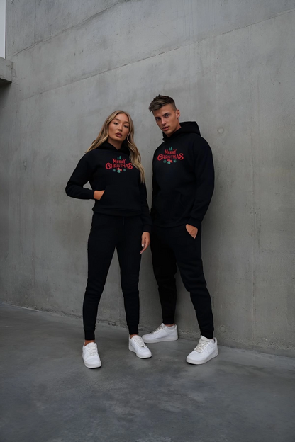 Merry Chrıstmas Sweatshirt  Hodie - Siyah -