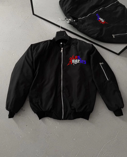 Los Angeles Siyah Bomber Mont -  -