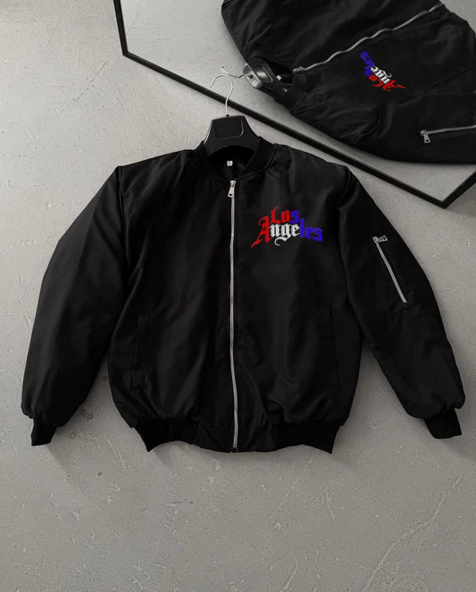 Los Angeles Siyah Bomber Mont -  -