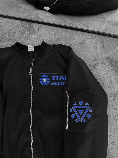 Stark Industries Siyah Bomber Mont  -