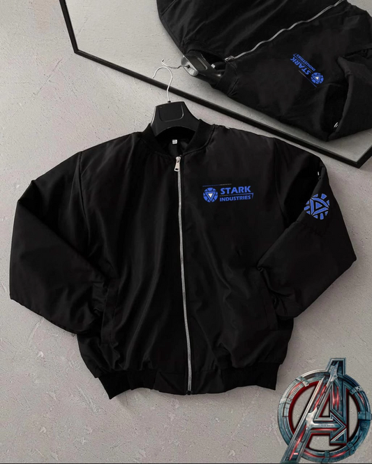 Stark Industries Siyah Bomber Mont  -