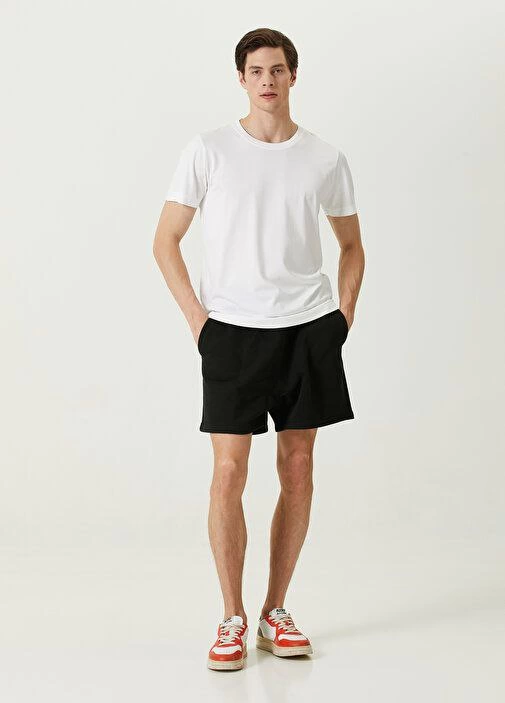 Basic Bisiklet Yaka Regular T-Shirt - Beyaz -
