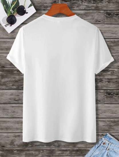 Baskılı Oversize T-Shirt - Beyaz -
