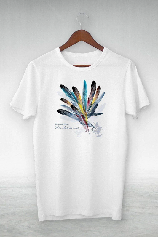 Baskılı Oversize T-Shirt - Beyaz -