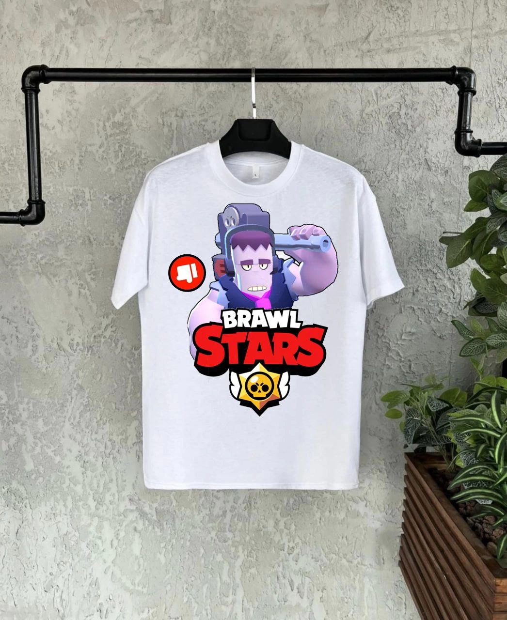 Bisiklet Yaka Kısa Kol Baskılı Çocuk T-Shirt - Beyaz