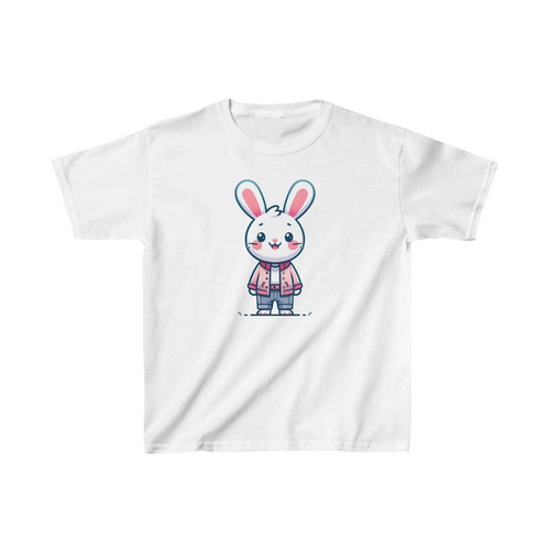 Çocuk Baskılı T-Shirt - Beyaz