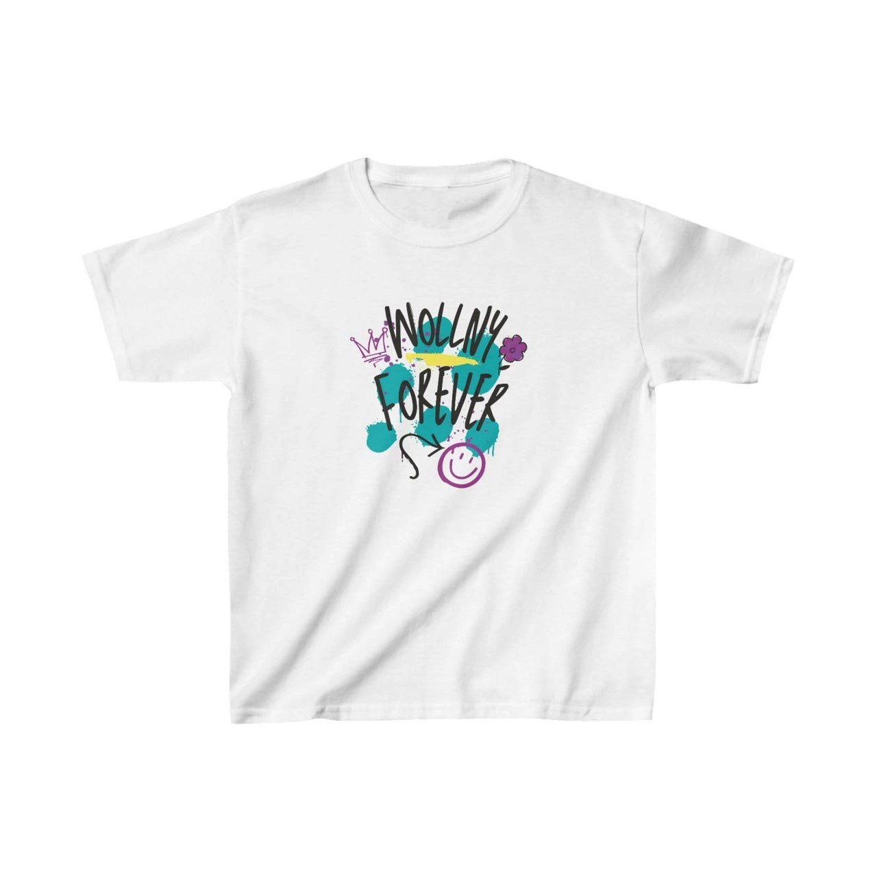 Çocuk Baskılı T-Shirt - Beyaz