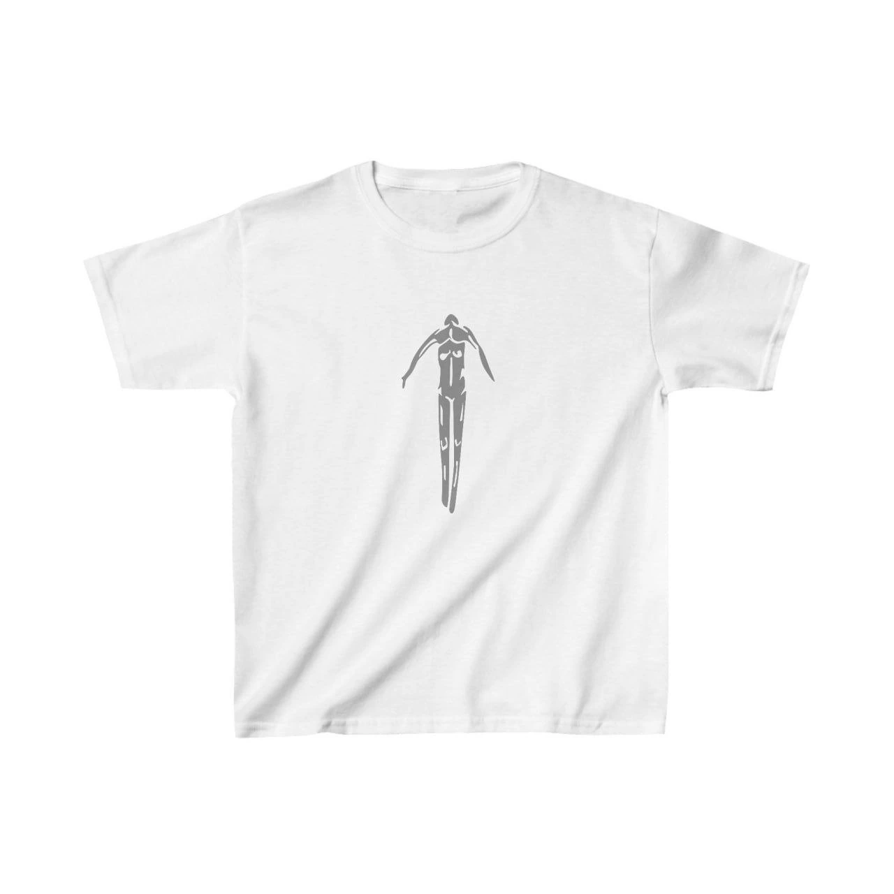 Çocuk Baskılı T-Shirt - Beyaz
