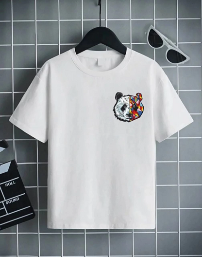 Çocuk Baskılı T-Shirt - Beyaz