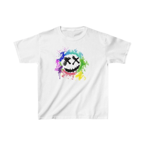 Çocuk Baskılı T-Shirt - Beyaz