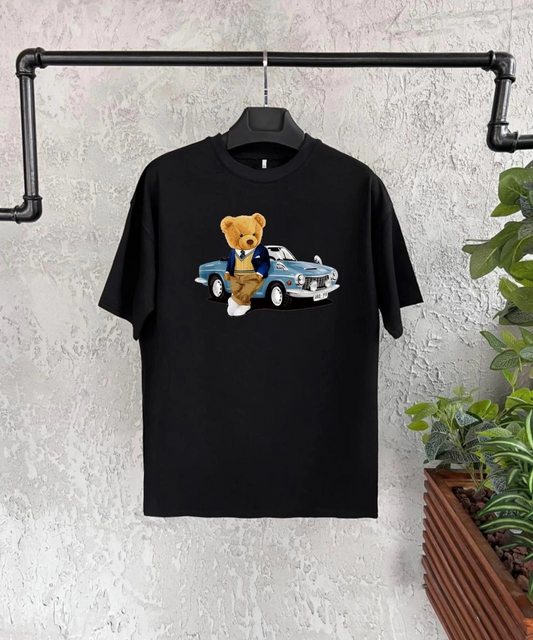 Baskılı T-Shirt - Siyah -