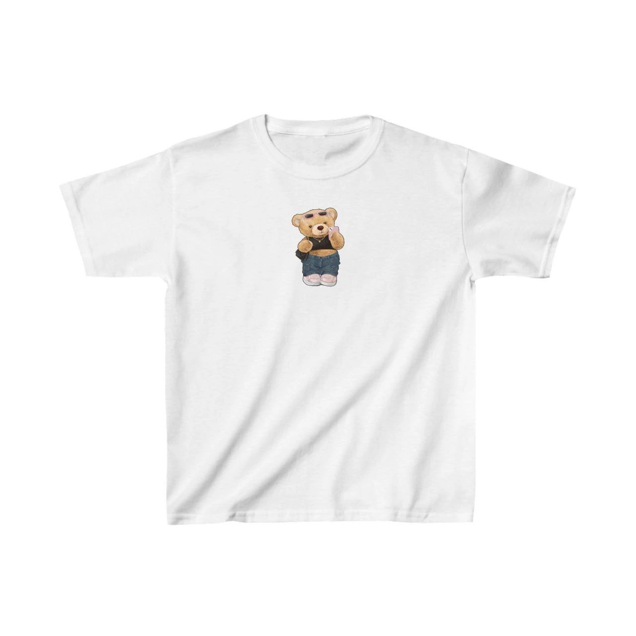 Çocuk Baskılı T-Shirt - Beyaz