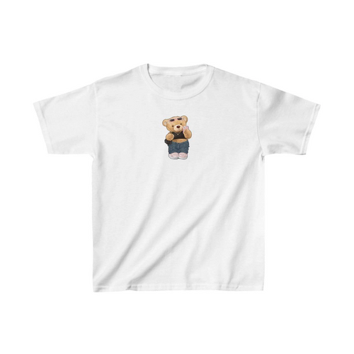 Çocuk Baskılı T-Shirt - Beyaz