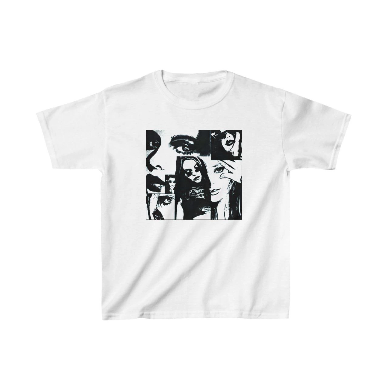 Çocuk Baskılı T-Shirt - Beyaz