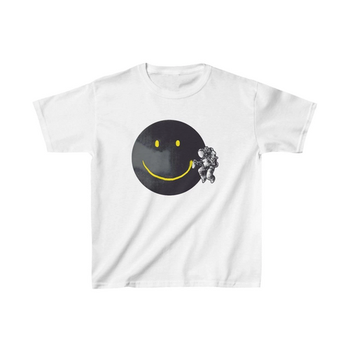 Çocuk Baskılı T-Shirt - Beyaz