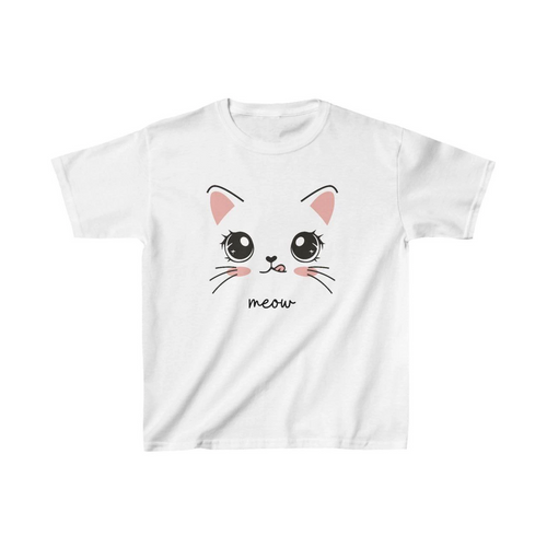 Çocuk Baskılı T-Shirt - Beyaz