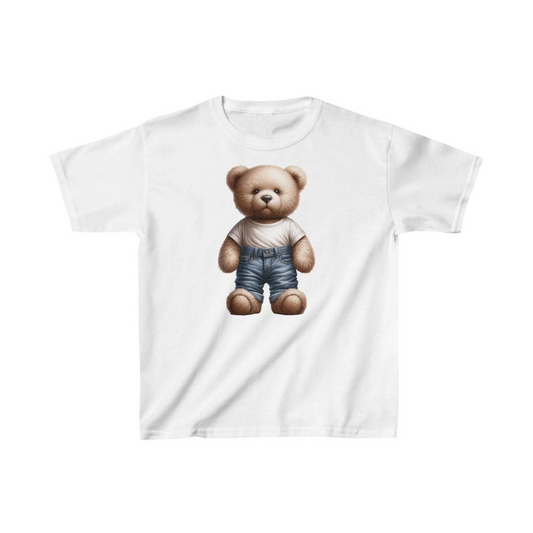 Çocuk Baskılı T-Shirt - Beyaz