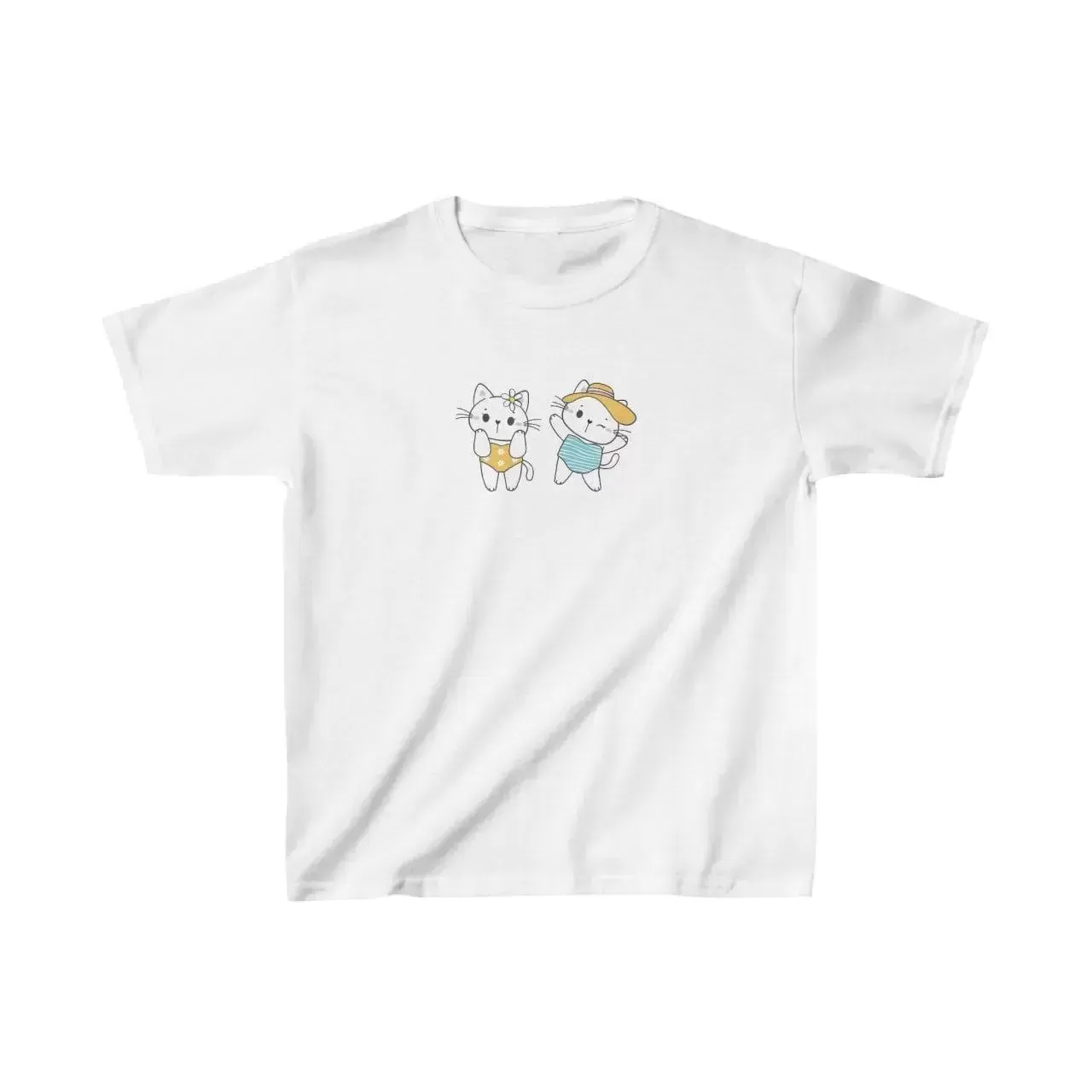 Çocuk Baskılı T-Shirt - Beyaz