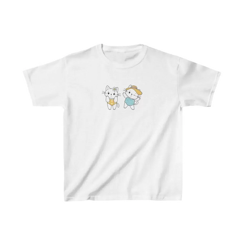 Çocuk Baskılı T-Shirt - Beyaz