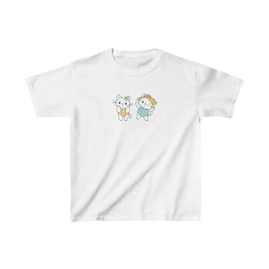 Çocuk Baskılı T-Shirt - Beyaz