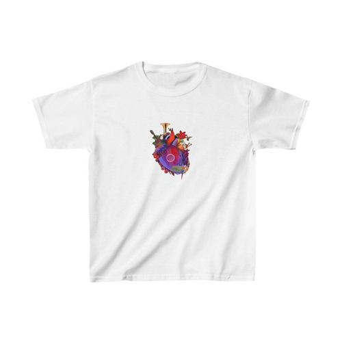 Çocuk Baskılı T-Shirt - Beyaz