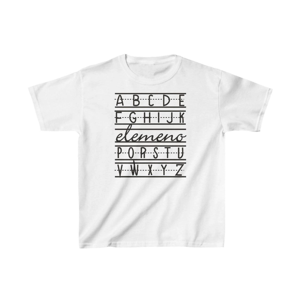 Çocuk Baskılı T-Shirt - Beyaz