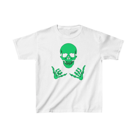 Çocuk Baskılı T-Shirt - Beyaz