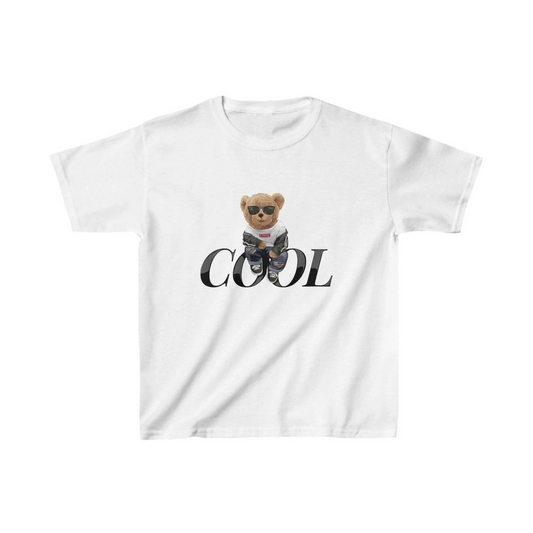 Çocuk Baskılı T-Shirt - Beyaz
