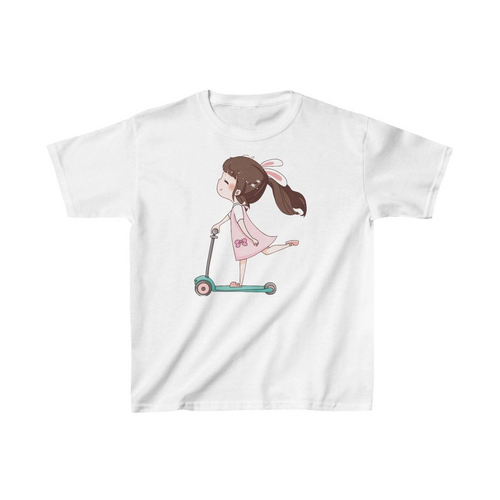 Çocuk Baskılı T-Shirt - Beyaz