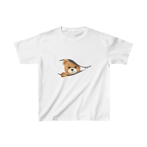 Çocuk Baskılı T-Shirt - Beyaz