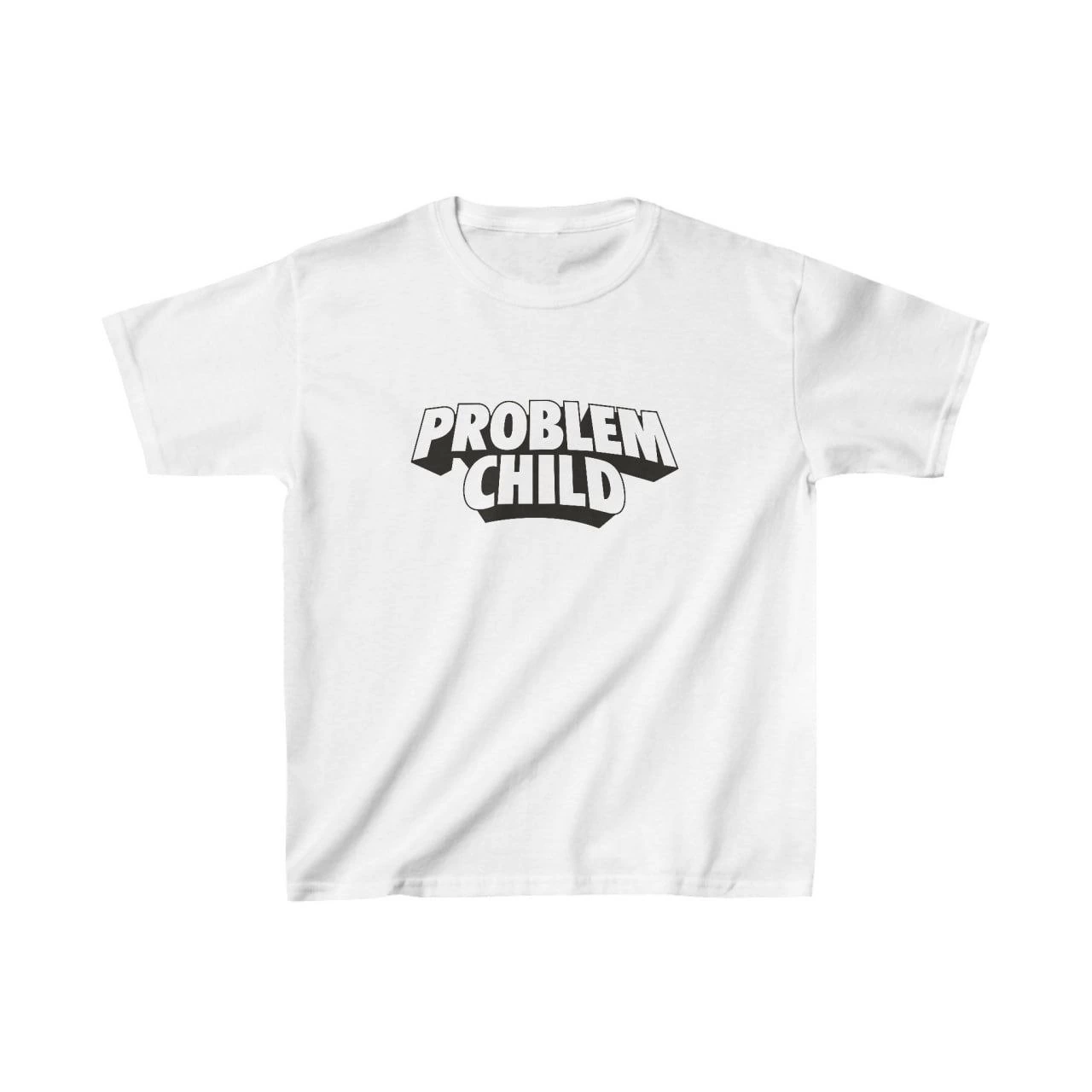 Çocuk Baskılı T-Shirt - Beyaz