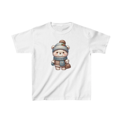 Çocuk Baskılı T-Shirt - Beyaz
