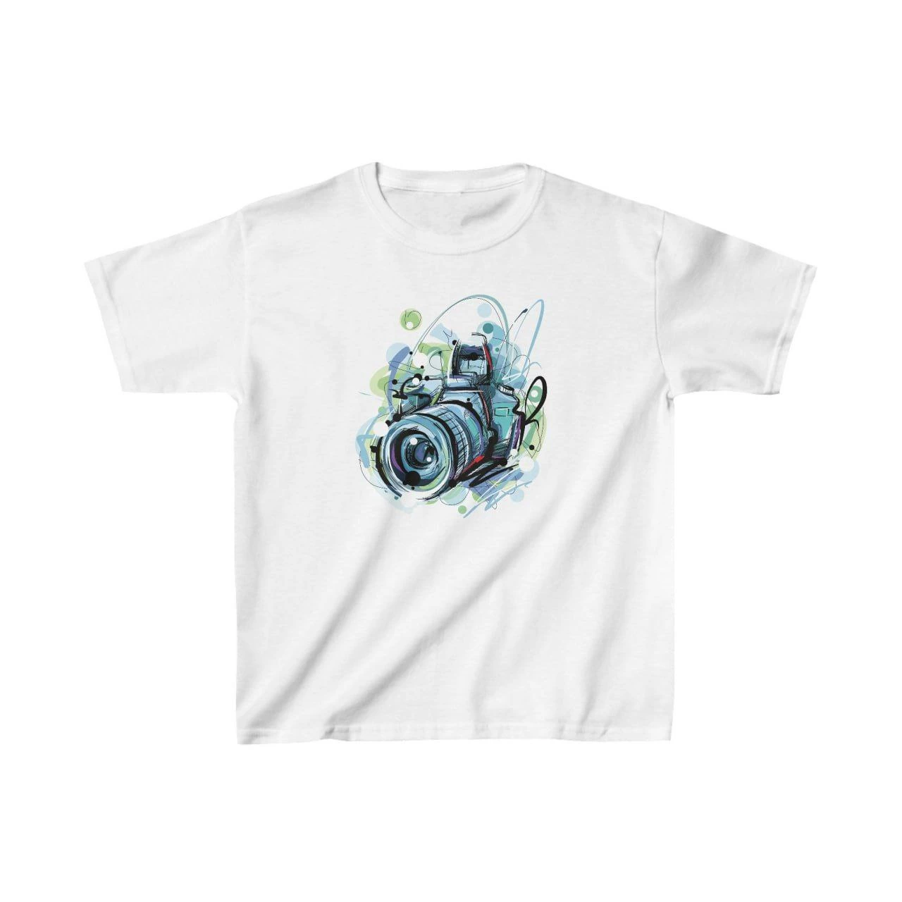 Çocuk Baskılı T-Shirt - Beyaz