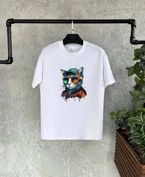 Çocuk Baskılı T-Shirt - Beyaz