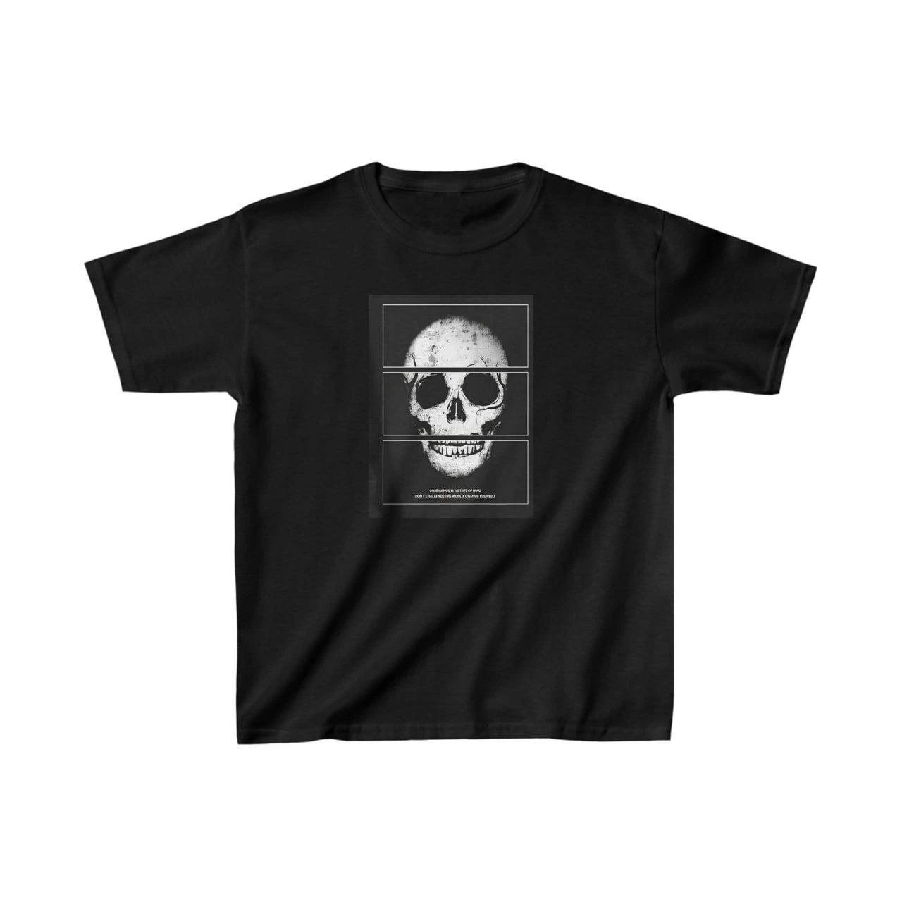 Baskılı T-Shirt - Siyah -